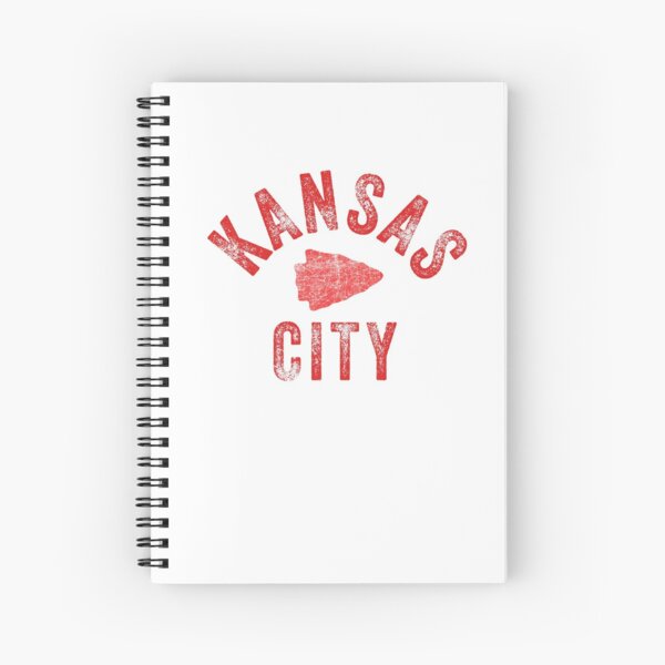 KC Face mask Kansas City facemask Classic Kansas City Football KC Yellow & Red Kingdom Football Kc Gear Spiral Notebook