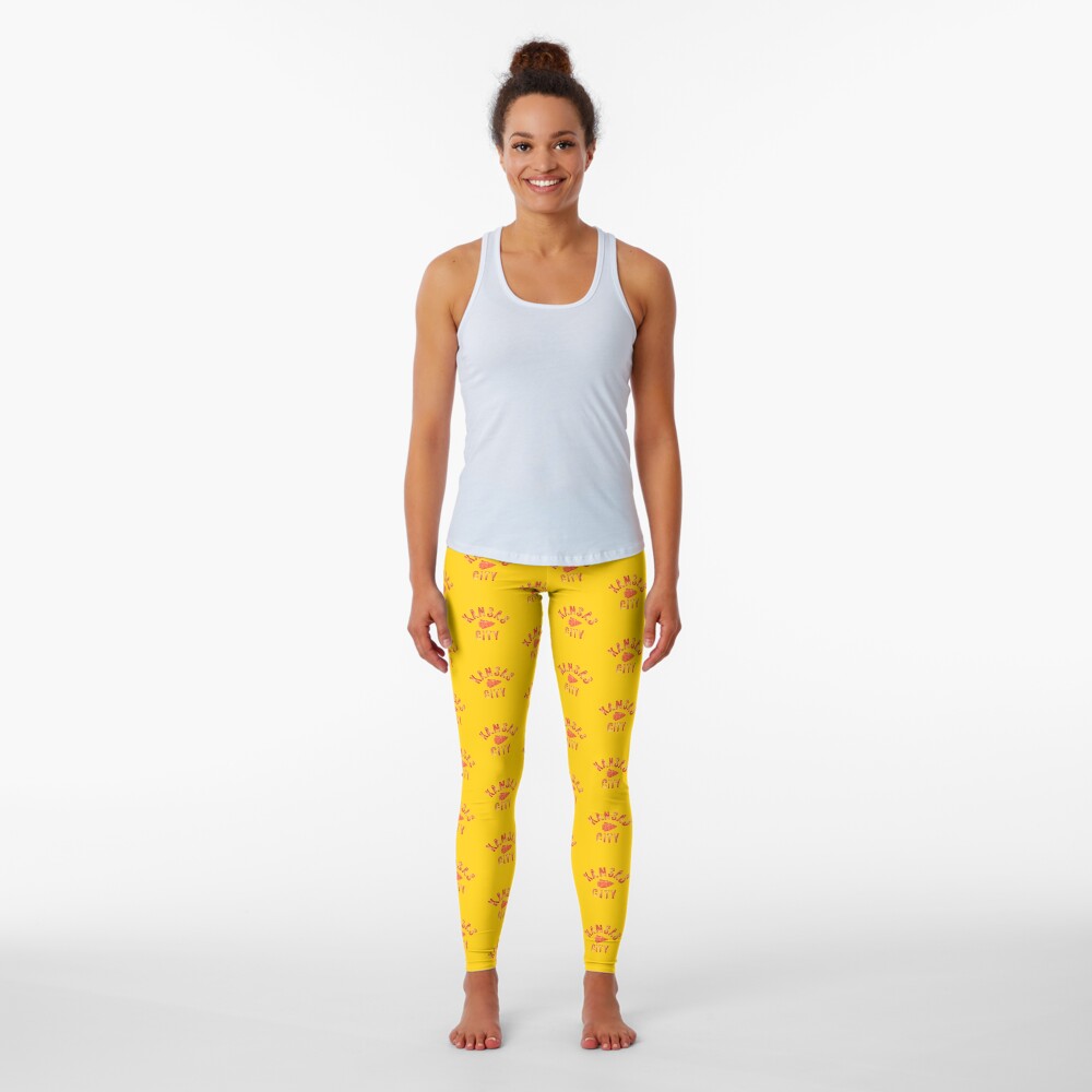 KC Face mask Kansas City facemask Classic Kansas City Football KC Yellow & Red Kingdom Football Kc Gear Leggings
