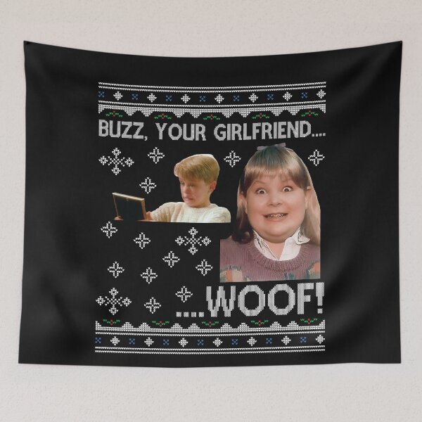 Aperçu de l'œuvre Seul à la maison Buzz Your Girlfriend Wood Christmas créée et vendue par Nova5.