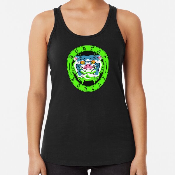 Bobcat logo Racerback Tank Top