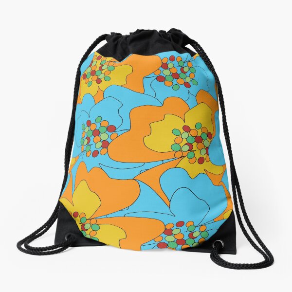 Summer Flowers Delight 1 Drawstring Bag