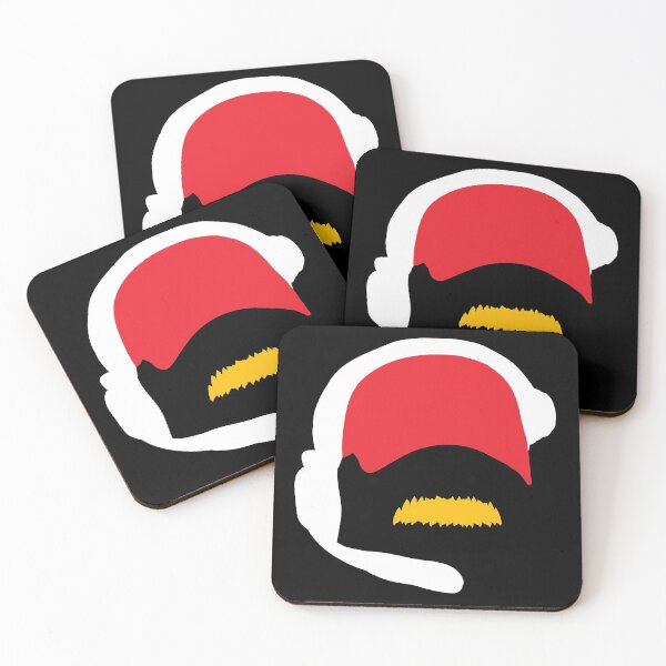 Kansas City Coach Local Football KC Red & Gold Kingdom Kc Coach Gear Coasters (Set of 4)
