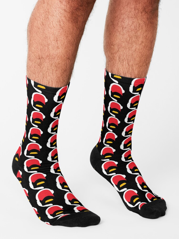 Alternate view of Kansas City Coach Local Football KC Red & Gold Kingdom Kc Coach Gear Socks