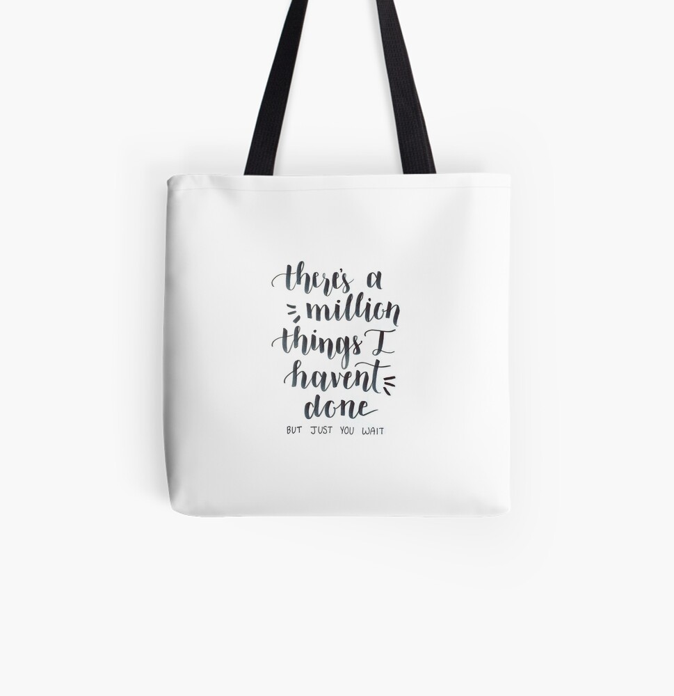  Alexander Hamilton Gift Musical Hamilton Tote Bag There's a  Million Things i Haven't Done But Just You Wait Broadway Musical Reusable  Tote Bag (there a million things TG), Large : Clothing