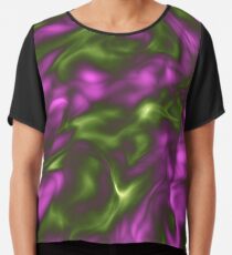 Violet Green Liquid Chiffon Top