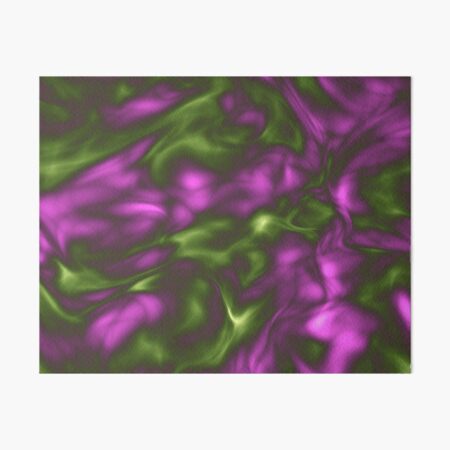 Violet Green Liquid Art Board Print