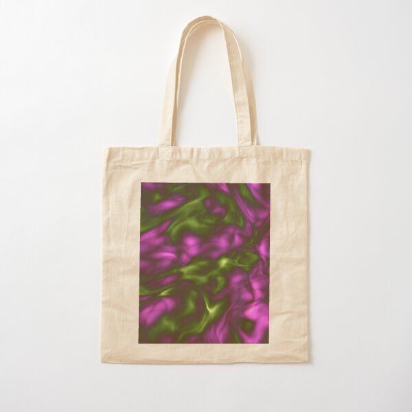 Violet Green Liquid Cotton Tote Bag