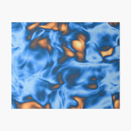 Light Sky Blue Liquid Art Board Print