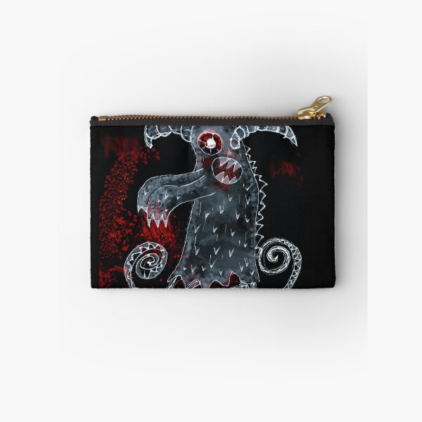 Item preview, Drawing of Ugly Monster on dark background with blood on paws designed and sold by siwabudda.