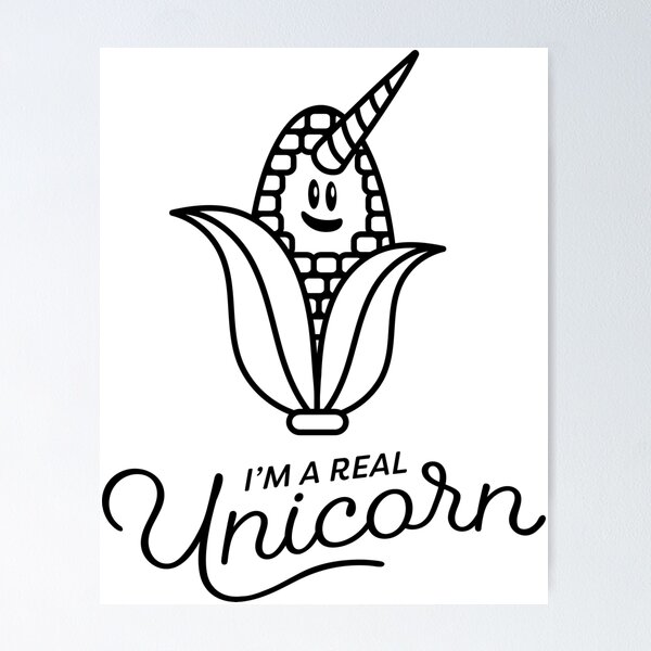 Item preview, Im A Real Unicorn designed and sold by Andy Mako.