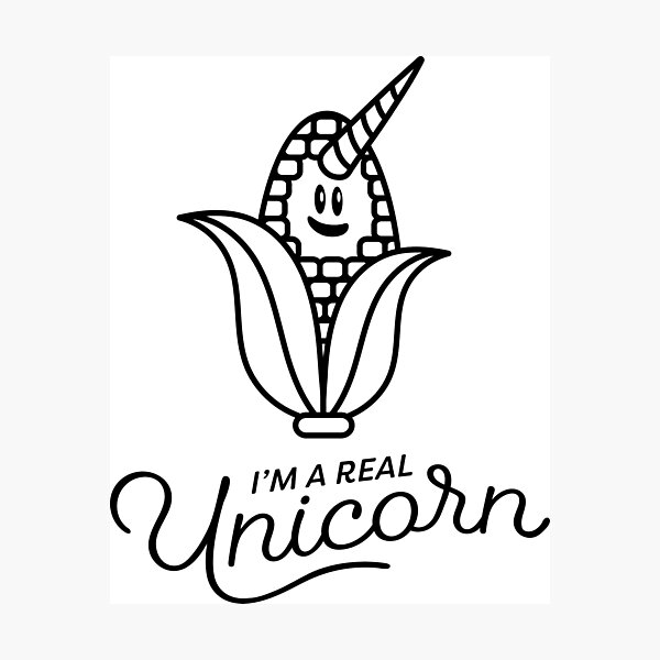 Item preview, Im A Real Unicorn designed and sold by Andy Mako.