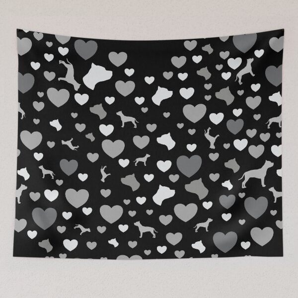 Item preview, American Staffordshire Terrier Love Hearts Amstaff Valentine's Day Gift designed and sold by DoggyStyles.
