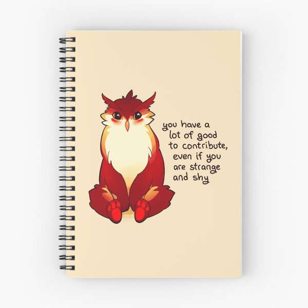 Item preview, "You Have a Lot of Good to Contribute" Blushing Owlbear designed and sold by thelatestkate.