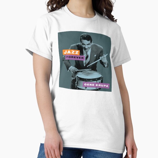 Vista previa del artículo con la obra «Gene Krupa - Jazz para siempre», diseñado y vendido por TIGERDAVER.