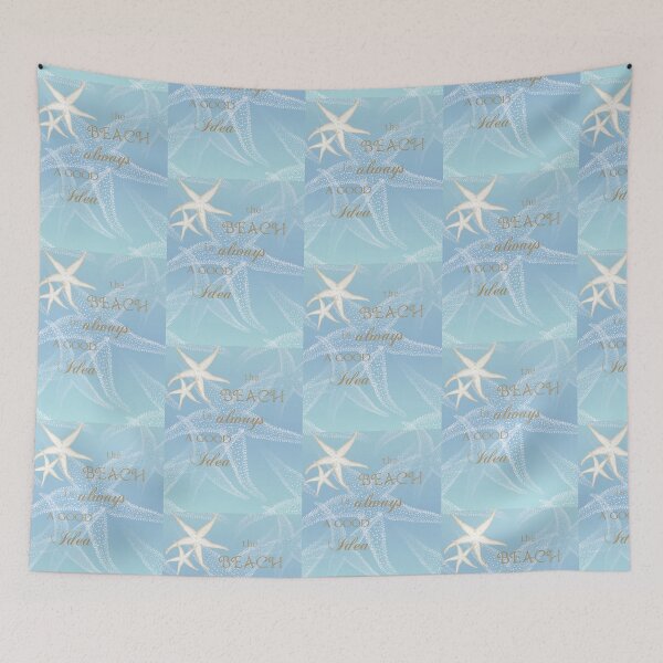 Artikelvorschau, Starfish Beach Gute Idee in Blau entworfen und verkauft von 13Moons.