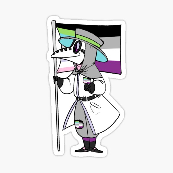 Quoiromantic Quoiromantic Asexual Pride Plague Doctor Sticker By Soodie Redbubble 6868