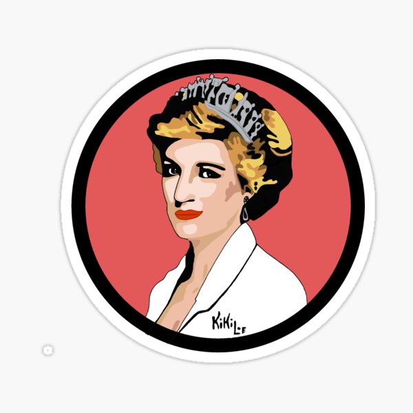 Princess Diana Pegatina