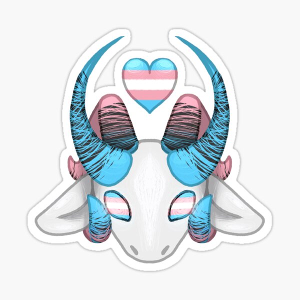 Artikel-Vorschau von Baphomet Stolz! (Trans Flag), designt und verkauft von FrozenTwoDeath.