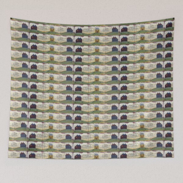 Item preview, Primitive Saltbox Houses designed and sold by bluejayknits.