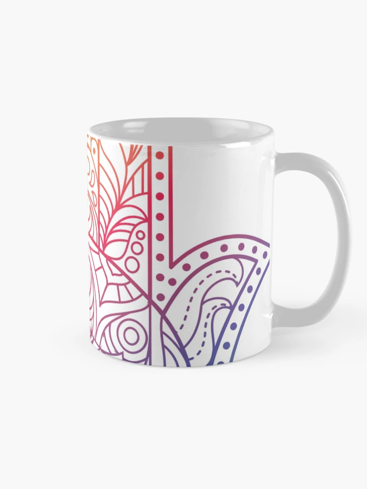 Thumbnail 3 of 6, Coffee Mug, Colorful Hamsa designed and sold by RipDesigns.