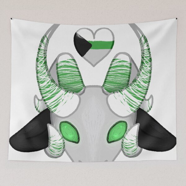 Item preview, Baphomet Pride! (Demiromantic Flag) designed and sold by FrozenTwoDeath.