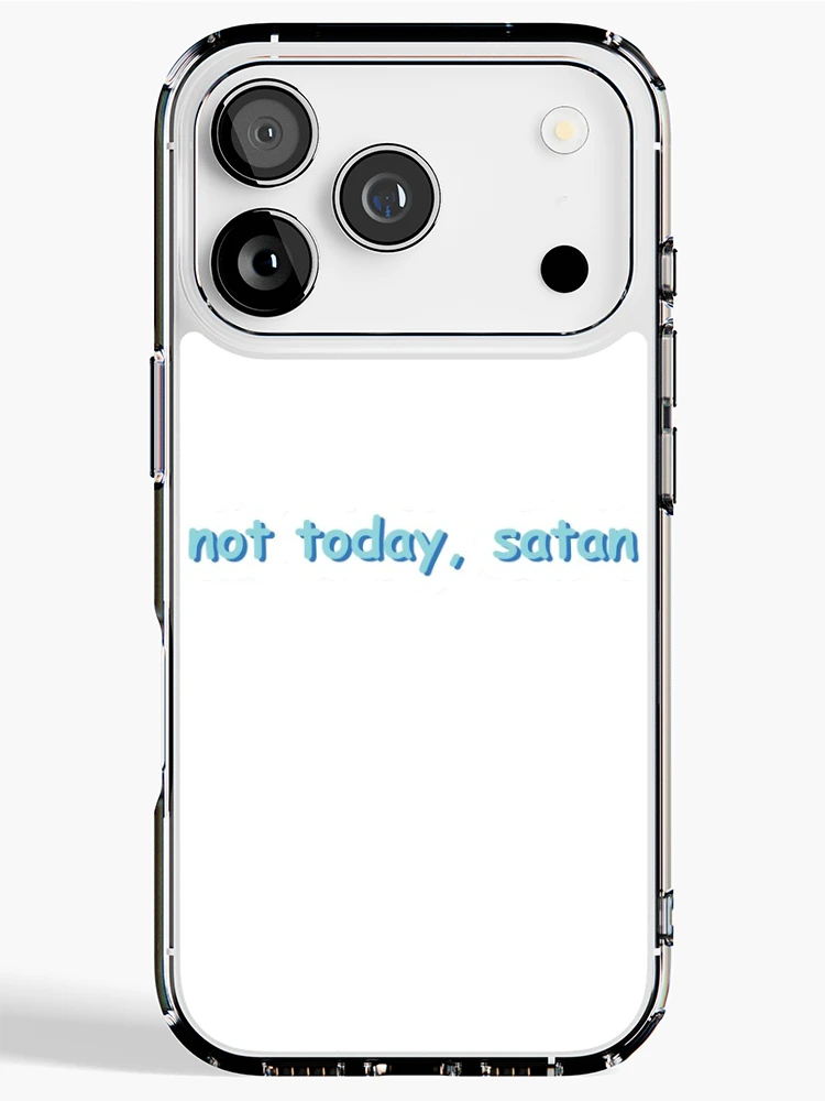 Thumbnail 1 of 5, iPhone Case, Not today, Satan designed and sold by RipDesigns.