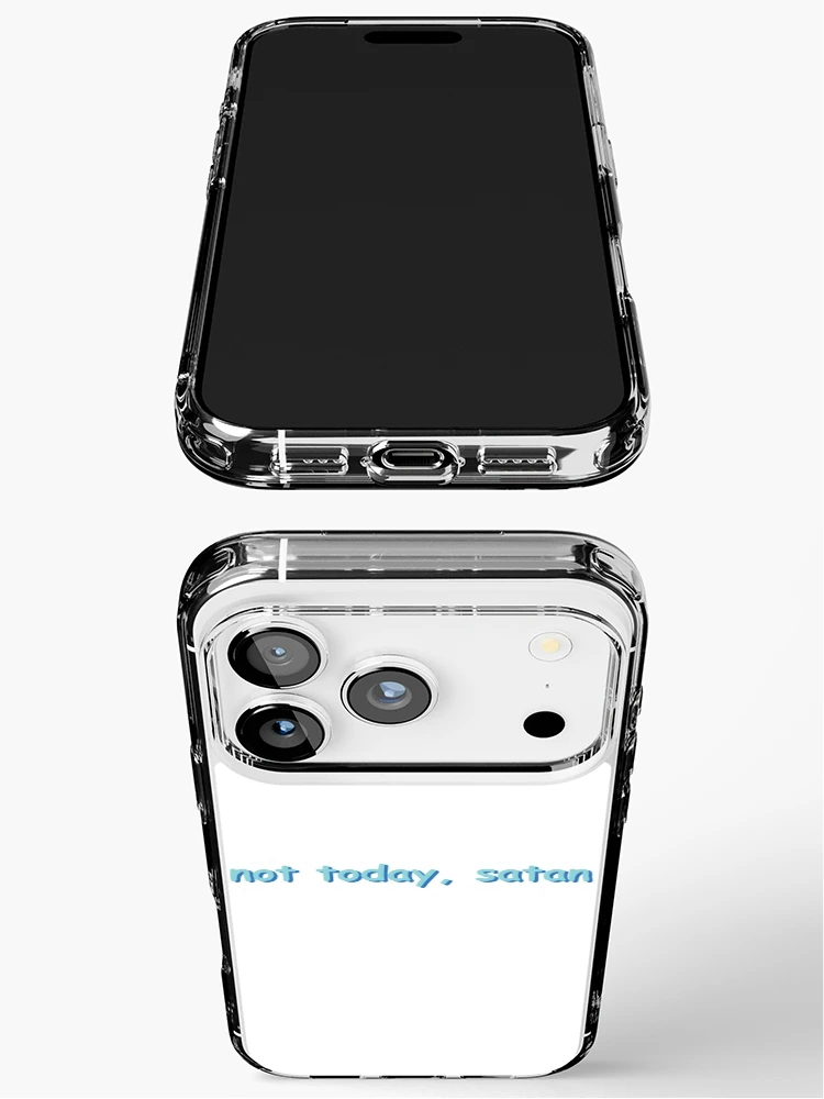 Thumbnail 3 of 5, iPhone Case, Not today, Satan designed and sold by RipDesigns.