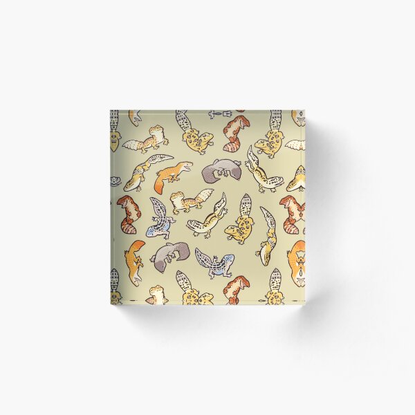 chub gecko babies Acrylic Block