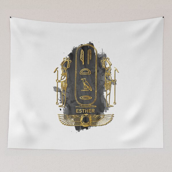 Item preview, Esther your name in old Egyptian hieroglyphics symbols designed and sold by elmanchour.