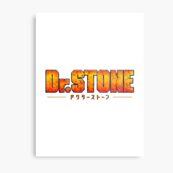 Dr. Stone anime/manga logo Metal Print