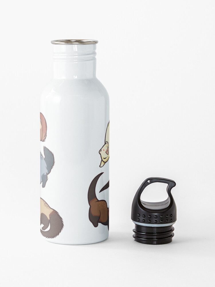Alternate view of cat snakes in blue Water Bottle