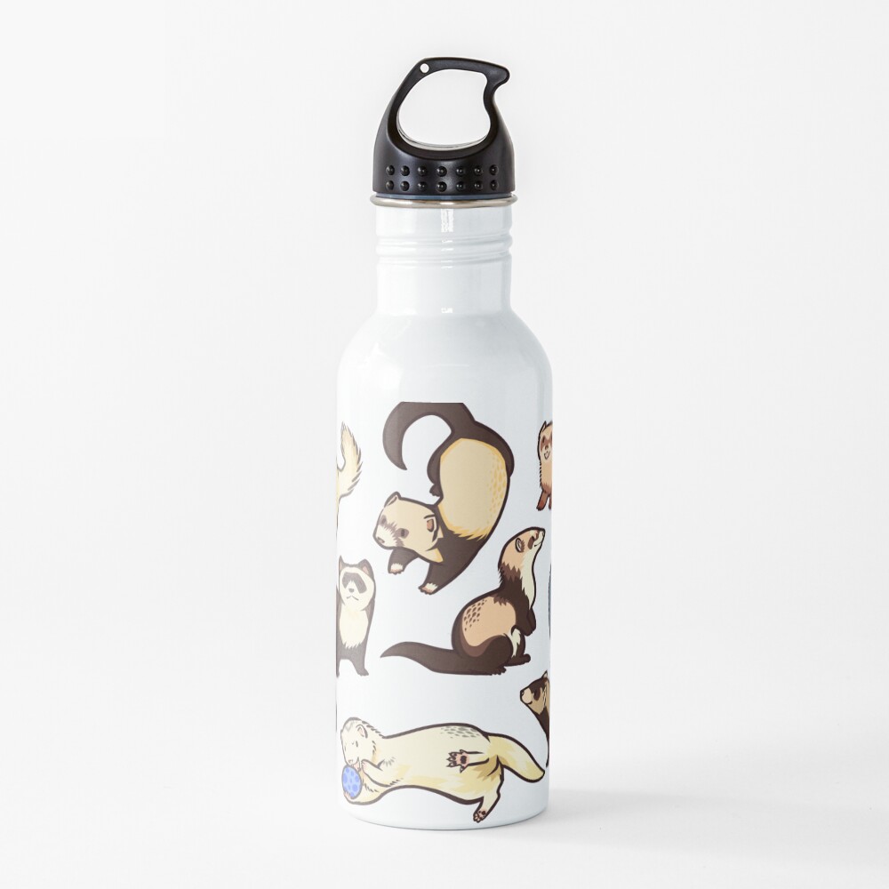 cat snakes in blue Water Bottle