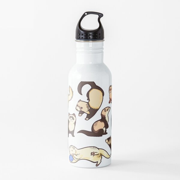 cat snakes in blue Water Bottle