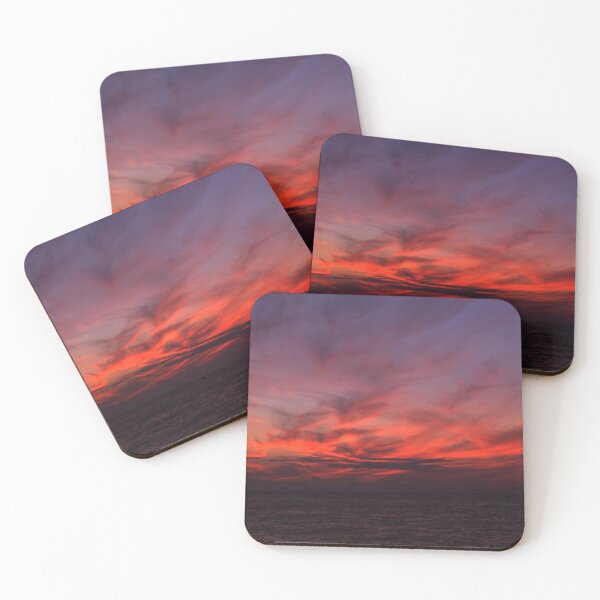 Item preview, Fiery red sunset on Lake Superior designed and sold by J Rier Photography.