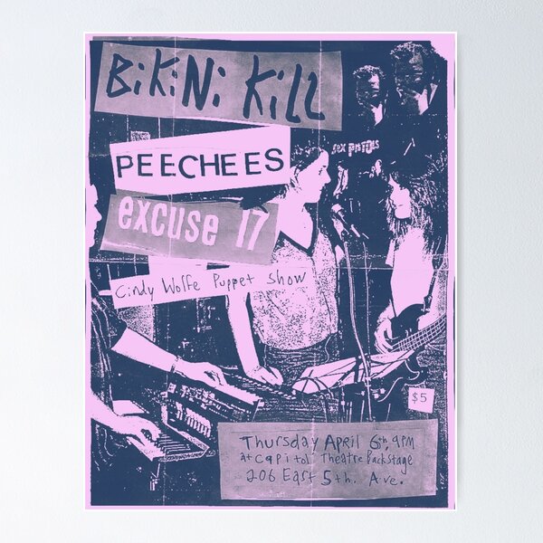 Bikini Kill Concert Poster