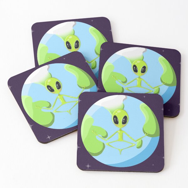 Item preview, Meditating Alien designed and sold by Atieanna.
