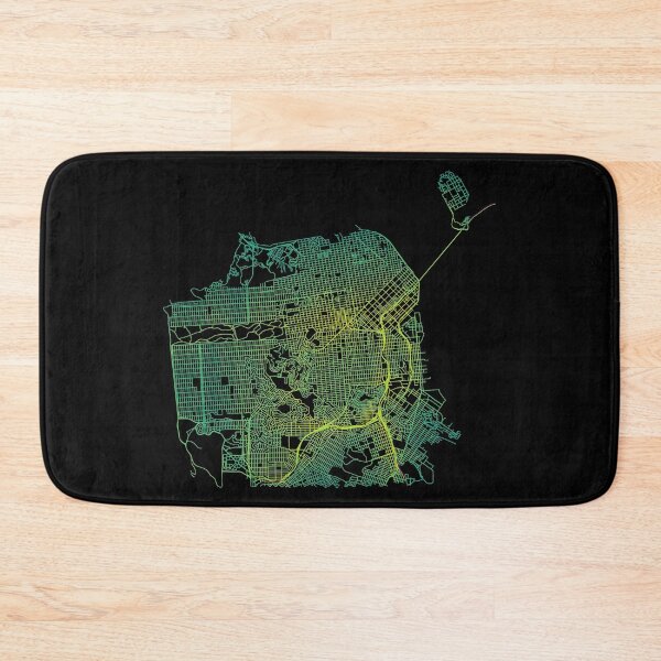 Item preview, San Francisco, USA Colored Street Network Map Graphic designed and sold by ramiro.