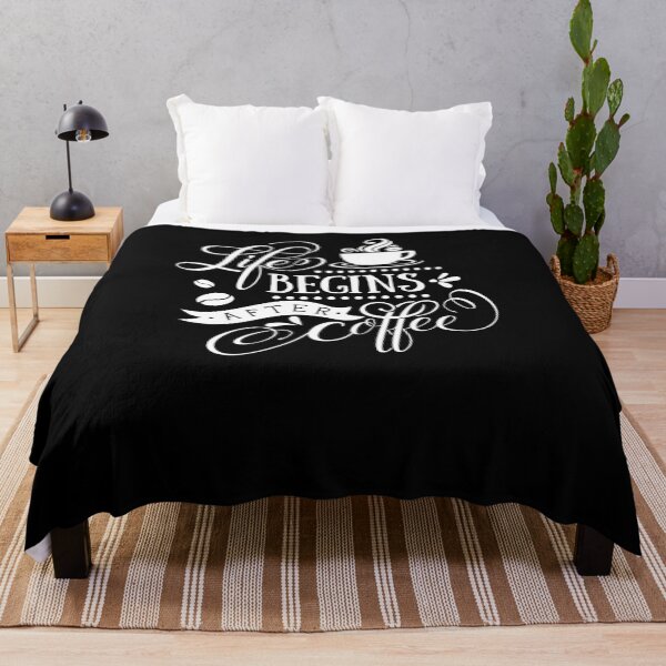 Item preview, Life Begins After Coffee Funny Gift Tee designed and sold by CMD-Studio.
