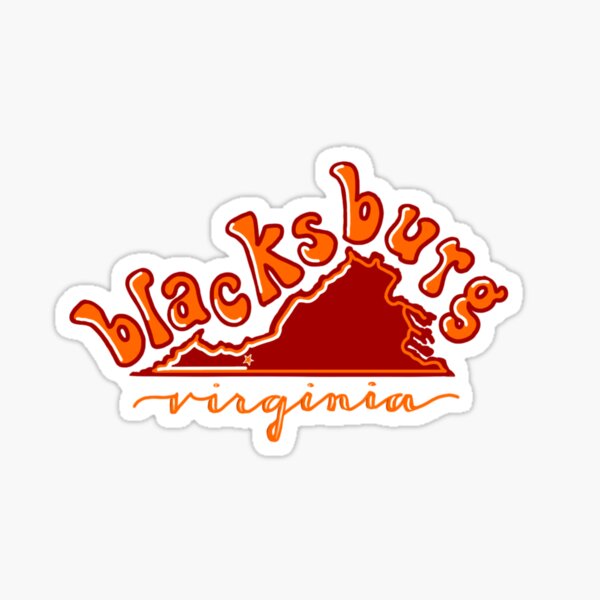 Virginia Tech: Retro Blacksburg Sticker