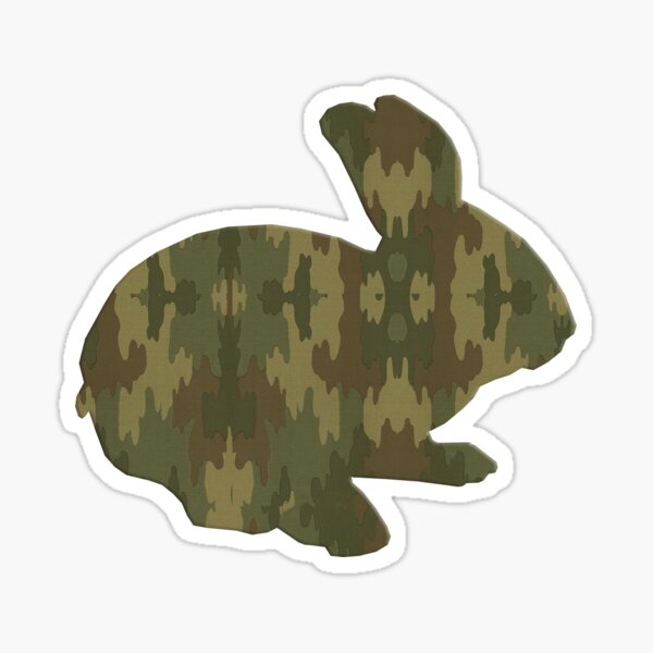 Item preview, Cute Camouflage Bunny Rabbit designed and sold by Atteestude.