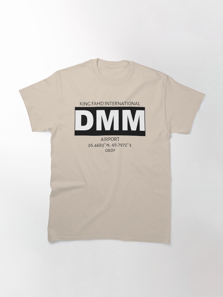 Thumbnail 2 of 7, Classic T-Shirt, King Fahd International Airport Dammam DMM designed and sold by AvGeekCentral.