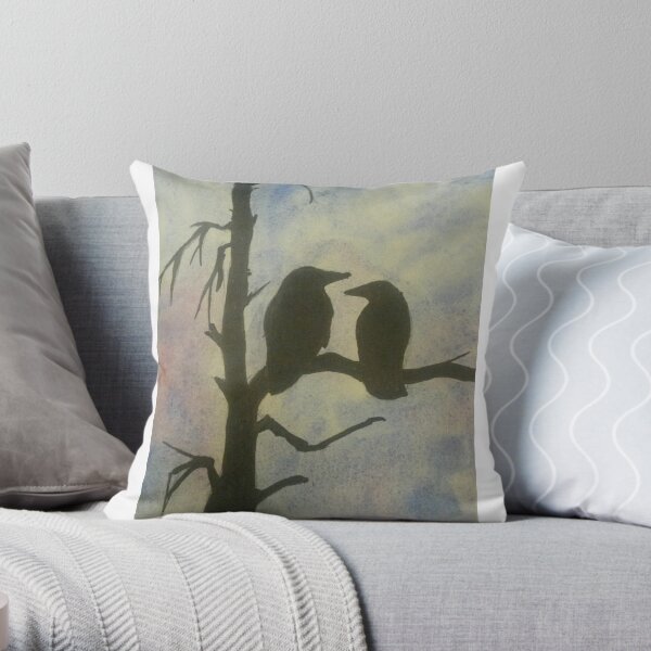 Crows Throw Pillow