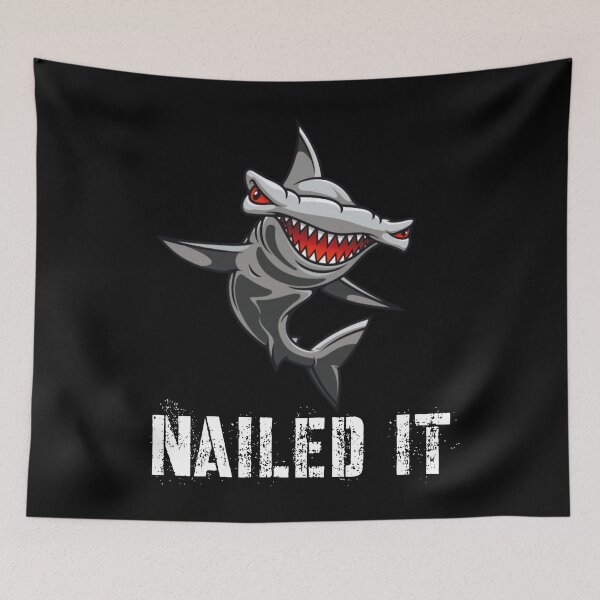 Item preview, Nailed It Hammerhead Shark designed and sold by Leslie Smith.
