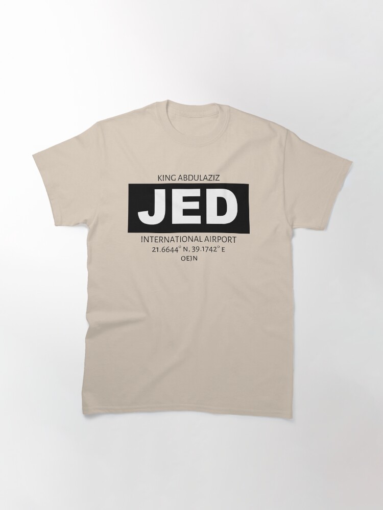 Alternate view of King Abdulaziz International Airport Jeddah JED Classic T-Shirt