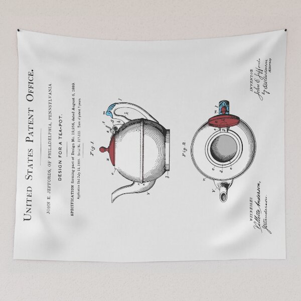Item preview, Tea Pot Patent designed and sold by FinlayMcNevin.