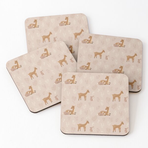 Item preview, Deer and rabbit cute pattern designed and sold by Domska.
