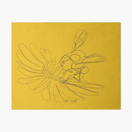 Vista previa del artículo con la obra «Abeja en flor - onelineart - Isa Miller», diseñado y vendido por Isa-Miller.