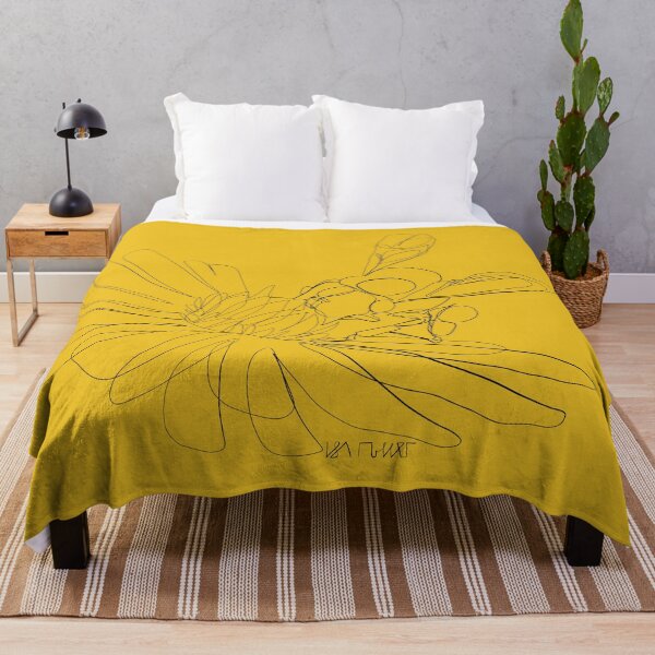 Item preview, Bee on Flower - Onelineart by Isa Miller designed and sold by Isa-Miller.