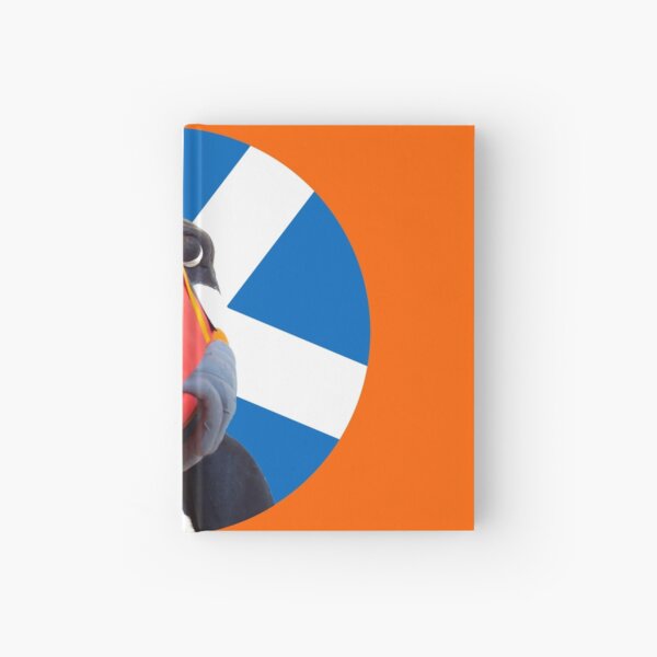 @PuffinMacHuffy goes patriotic with Scottish flag 2 Hardcover Journal