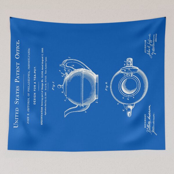 Item preview, Tea Pot Patent - Blueprint designed and sold by FinlayMcNevin.